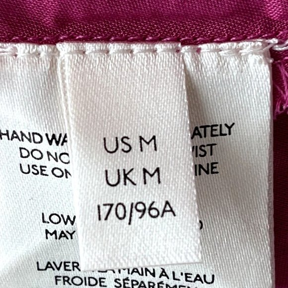 Anthropologie Fuchsia Gold Thread Button Front Long Sleeve Maxi Dress Size M NWT - Picture 8 of 8